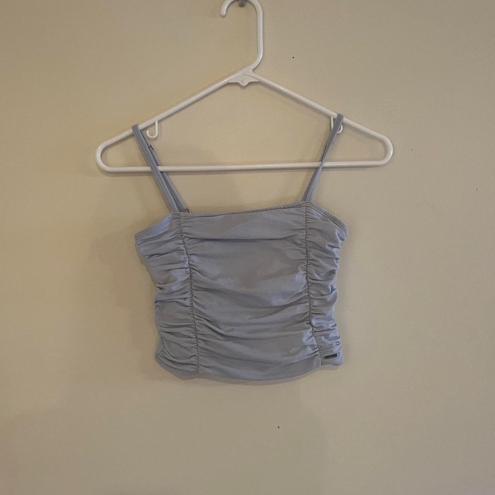 hollister cropped tight tank top